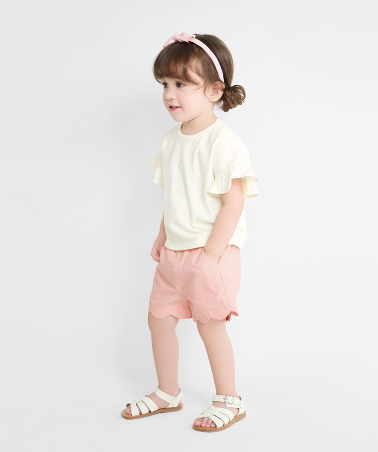 純棉花邊造型短褲-Baby