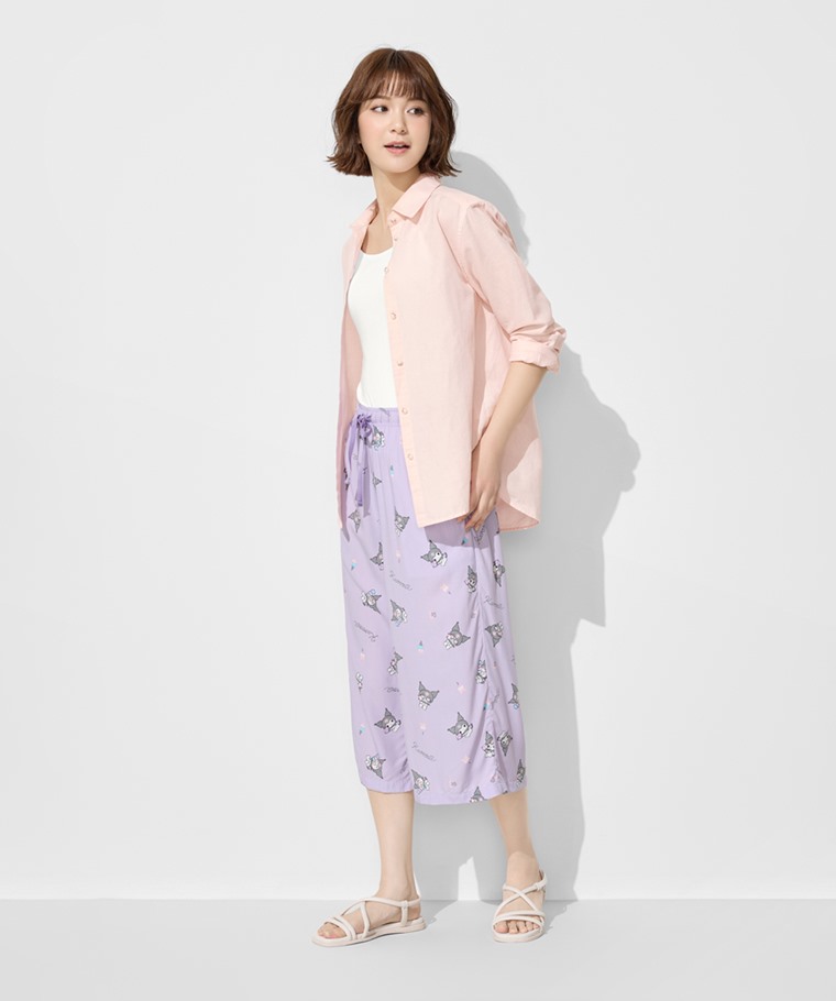 三麗鷗嫘縈七分褲-01-女