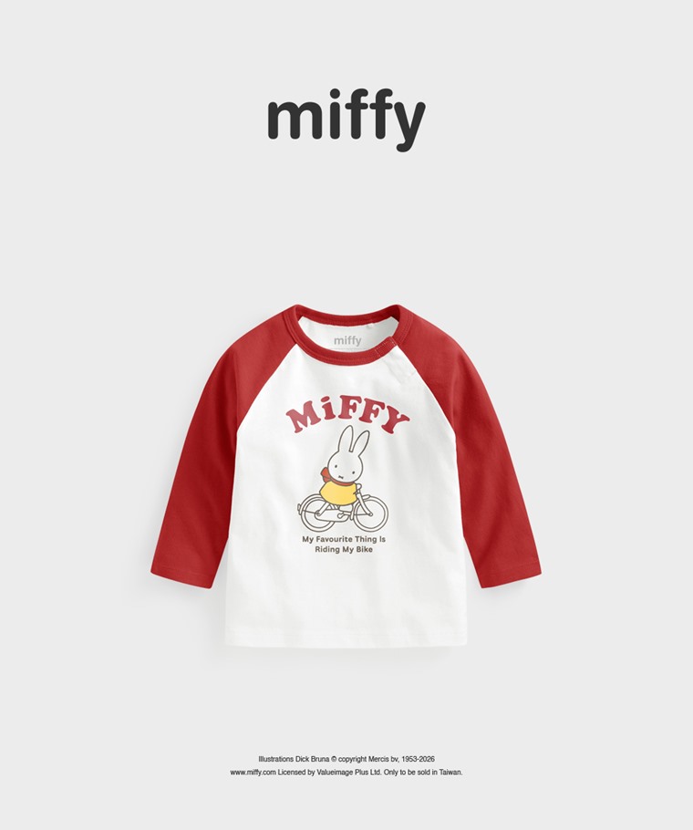 聯名系列T恤-BABY：Baby · Miffy and Friends拉克蘭長袖印花T恤-01