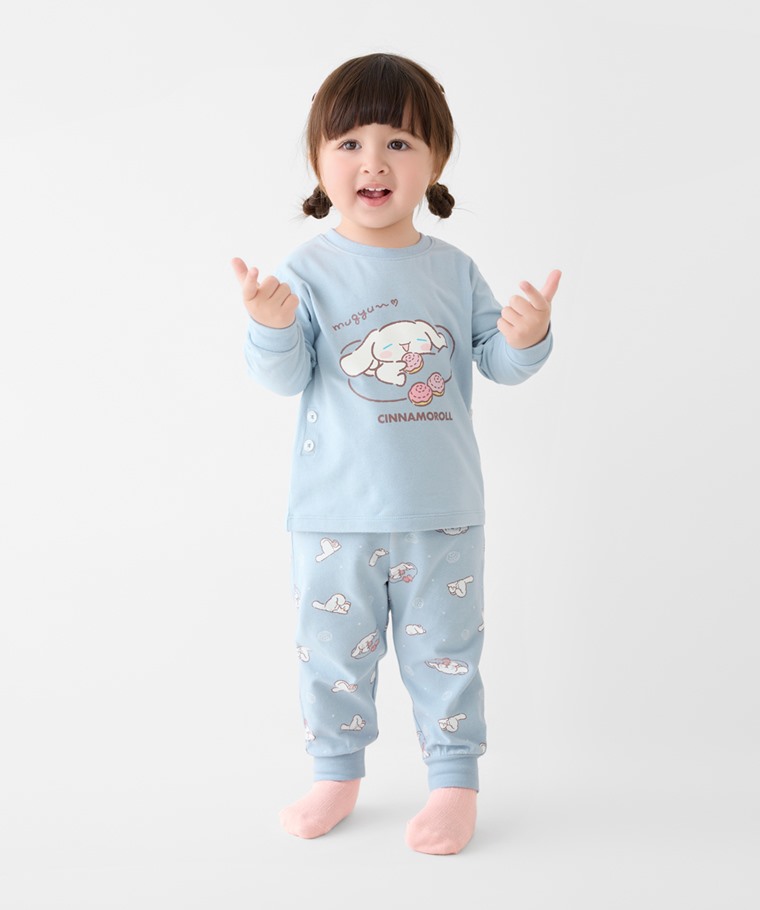 宅家舒適家居系列：Baby · 三麗鷗棉質彈性印花家居套裝-01,Baby · 寬羅紋中筒襪(3入)
