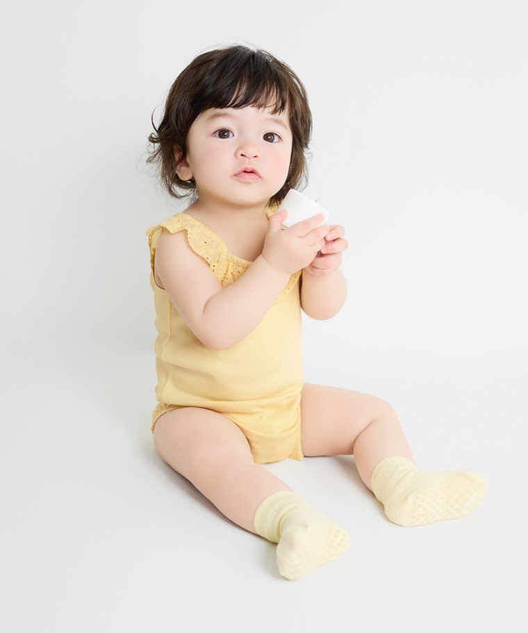 蕾絲造型無袖包臀衣-Baby