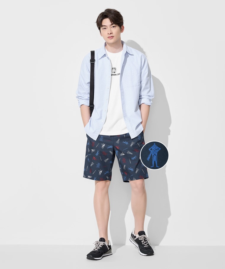 超人力霸王印花輕便短褲-男