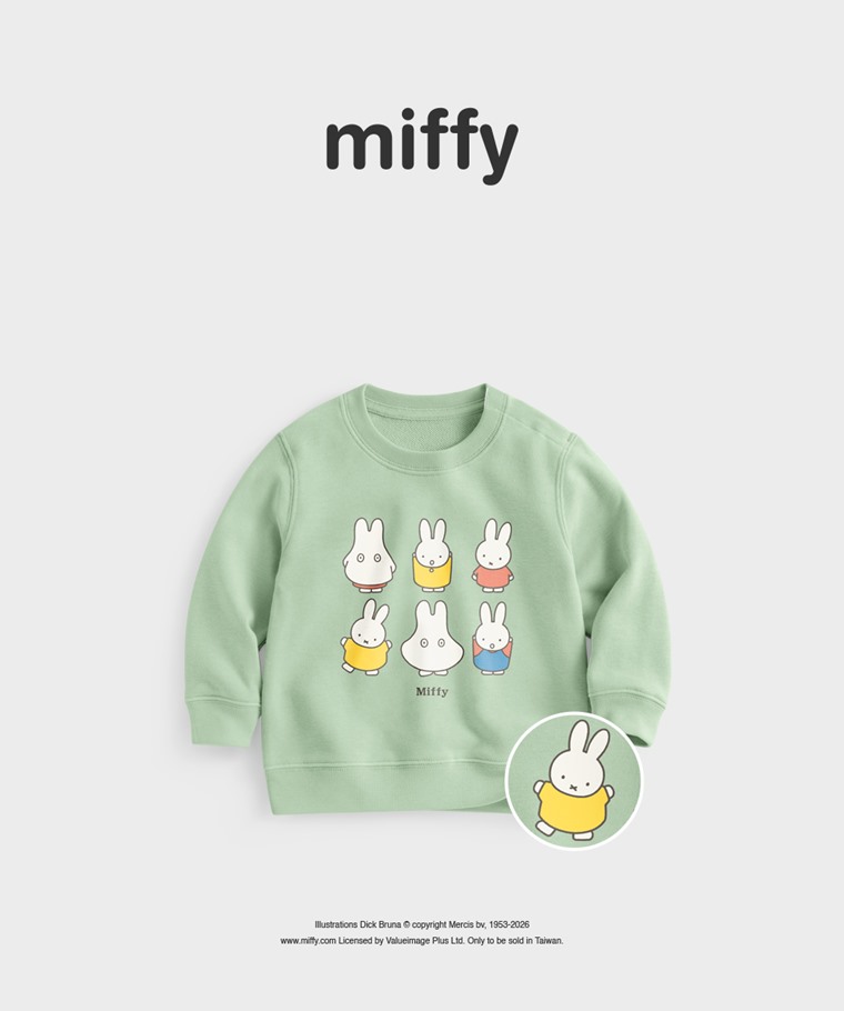 聯名系列T恤-BABY：Baby · Miffy毛圈印花圓領衫-02