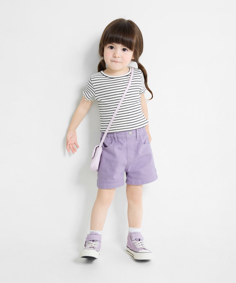 多色牛仔短褲-童