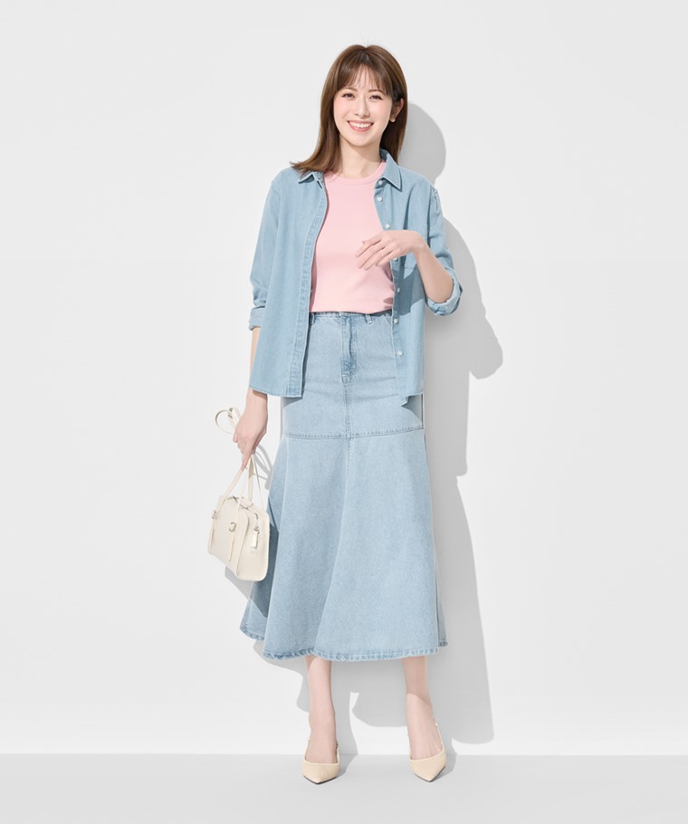 春季新品上市：女 · 羅紋圓領短袖T恤