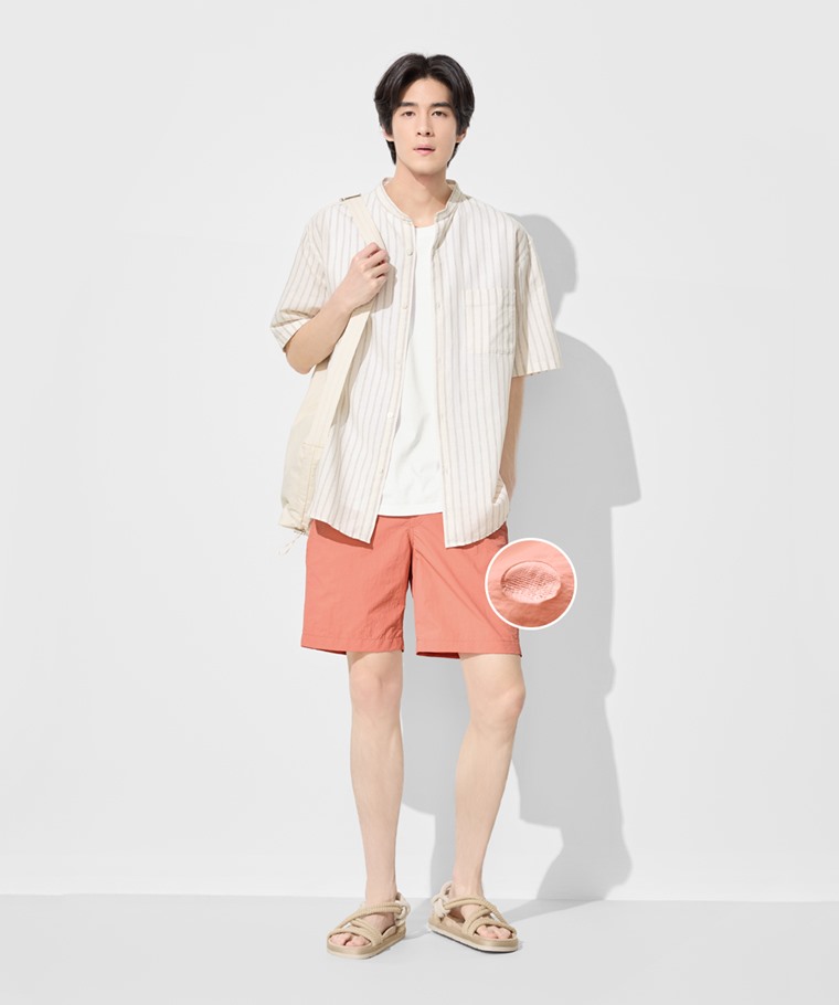 防潑水休閒海灘短褲-男