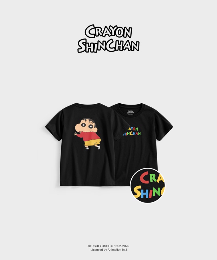 聯名系列T恤-KIDS：童 · 蠟筆小新印花T恤-09
