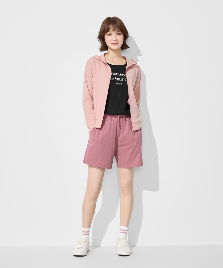 快乾棉休閒短褲-女