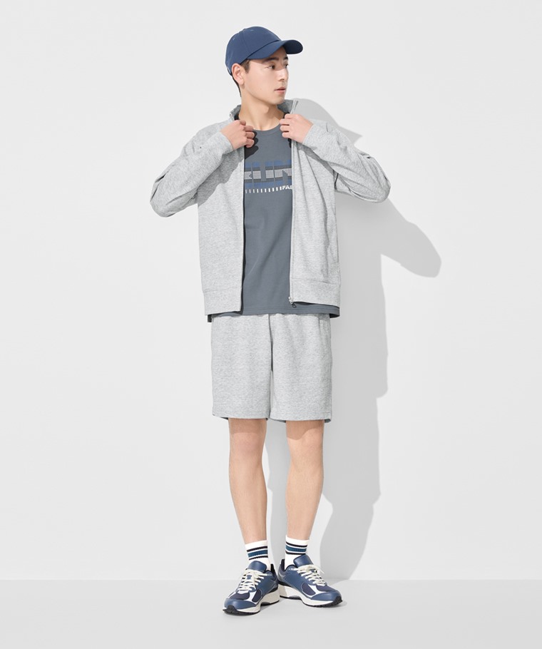 快乾棉抗UV立領外套-男