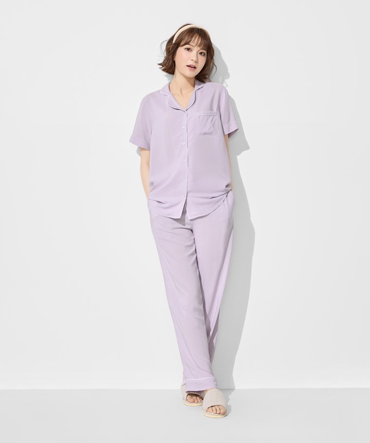 嫘縈長褲家居套裝-女