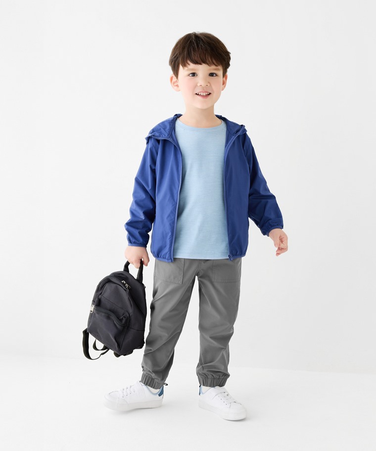 吸排圓領長袖T恤-童