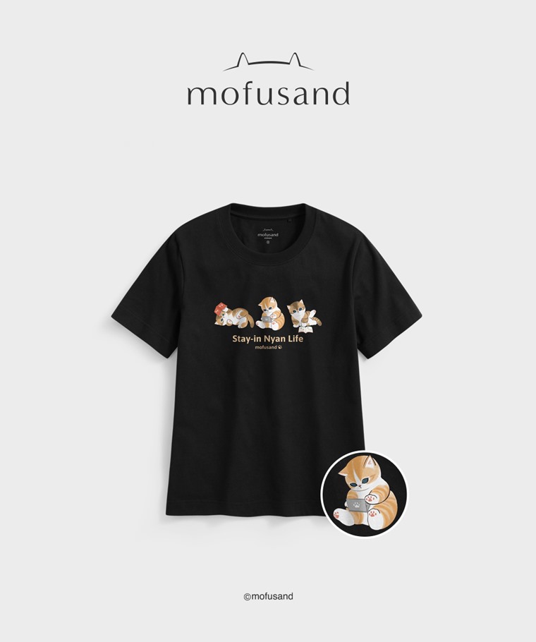 聯名系列T恤-WOMEN：女 · 貓福珊迪厚版印花T恤-06
