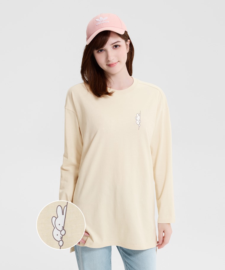 Miffy竹節棉長版上衣-女