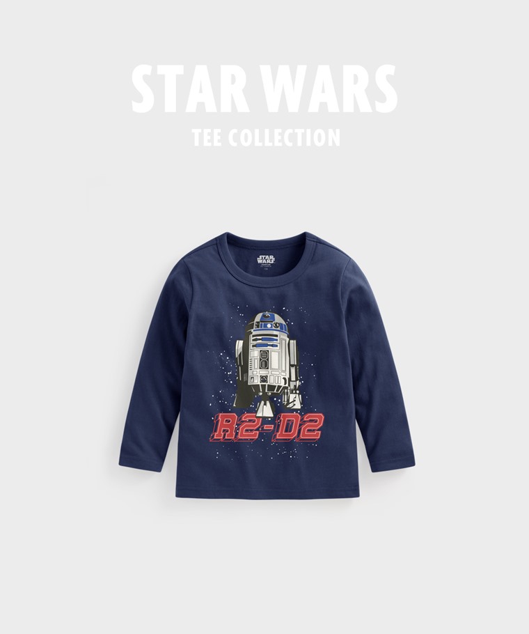 聯名系列T恤-KIDS：童 · STAR WARS系列長袖印花T恤-04