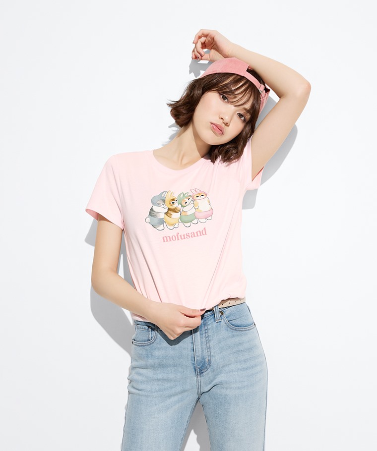 貓福珊迪印花T恤-02-女