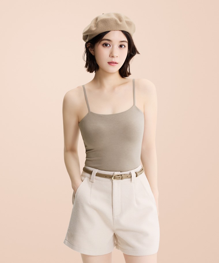 heatup輕磨毛平口Bra細肩帶-女