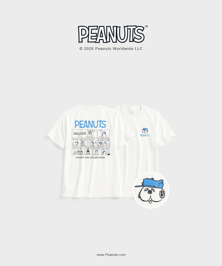 聯名系列T恤-MEN：男 · 史努比系列印花T恤-17