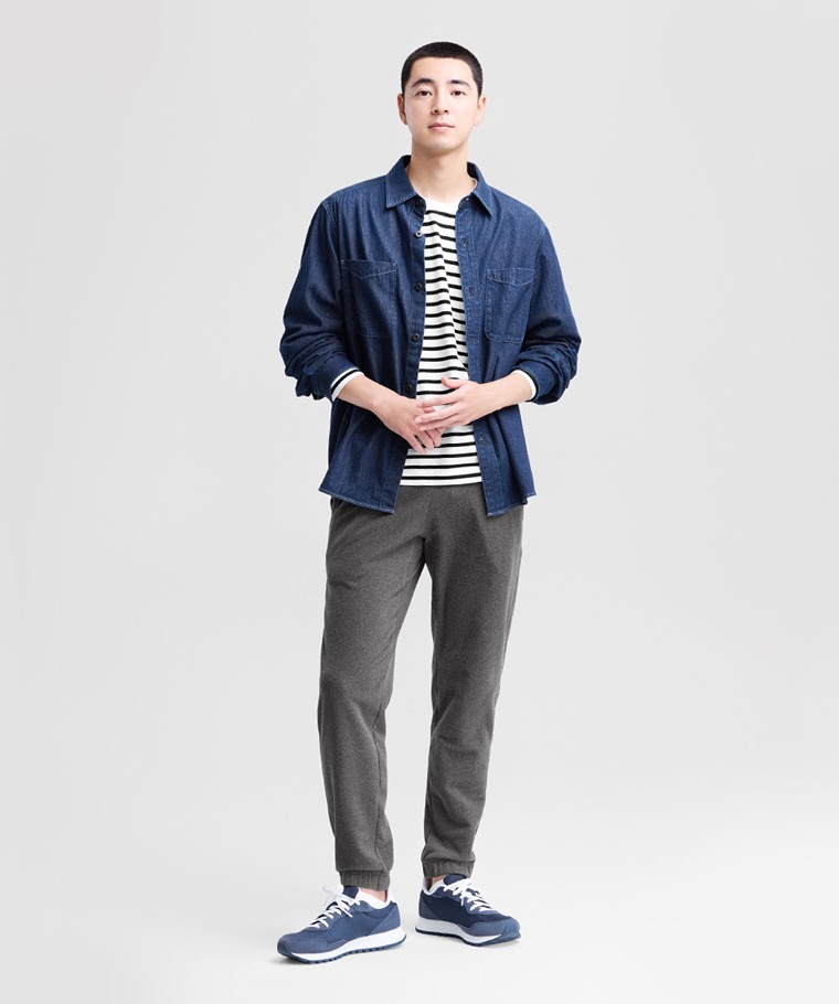 Fleece束口長褲-男