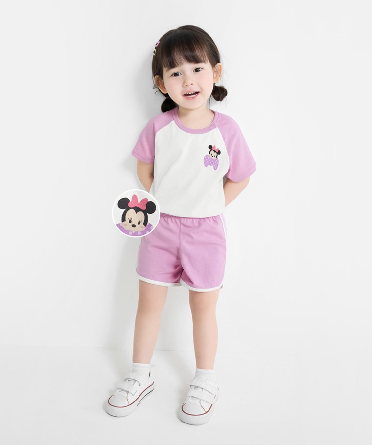 迪士尼系列純棉拉克蘭袖印花T恤-Baby