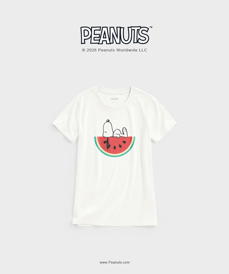 聯名系列T恤-WOMEN：女 · 史努比系列印花T恤-03