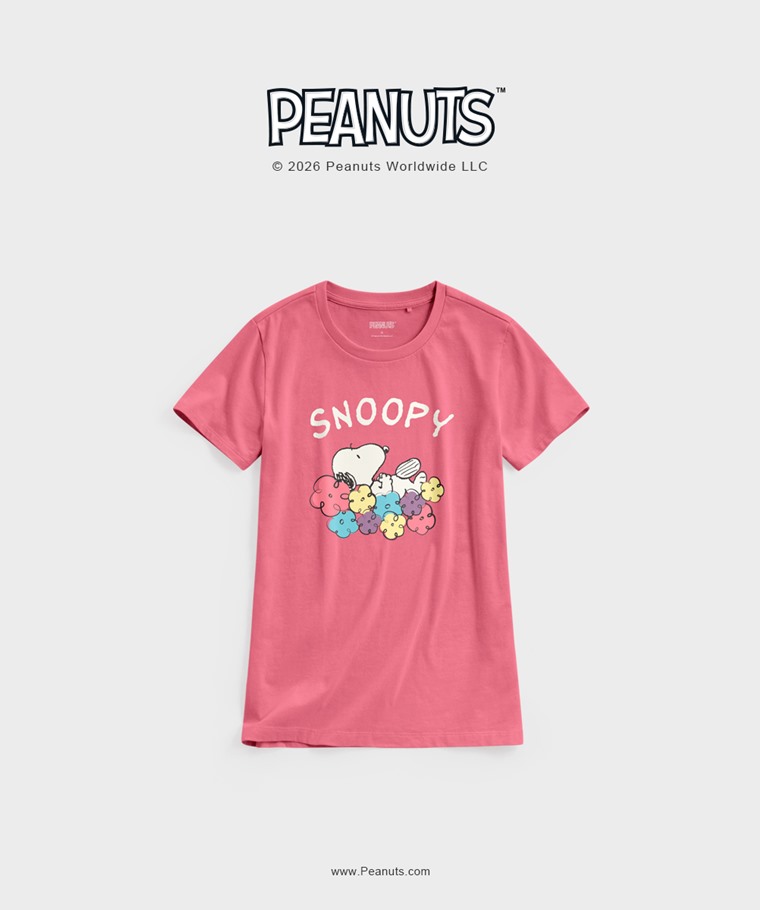 聯名系列T恤-WOMEN：女 · 史努比系列印花T恤-13