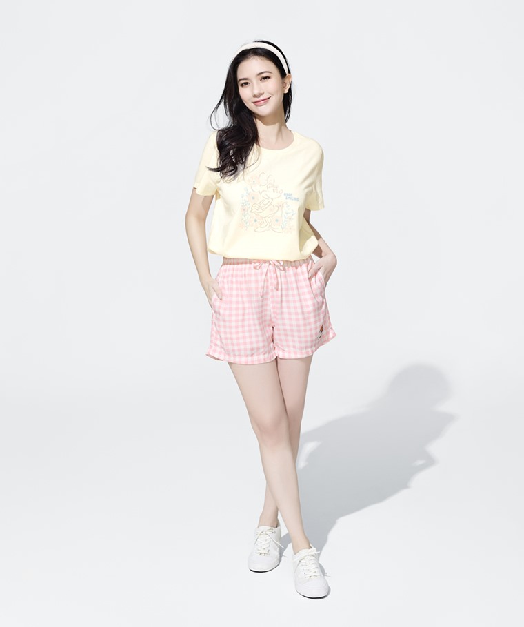 迪士尼系列嫘縈短褲-女