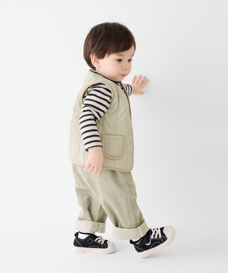 鋪棉輕薄型壓紋背心-Baby