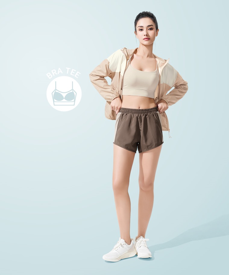 輕涼Bra短版細肩帶背心-女