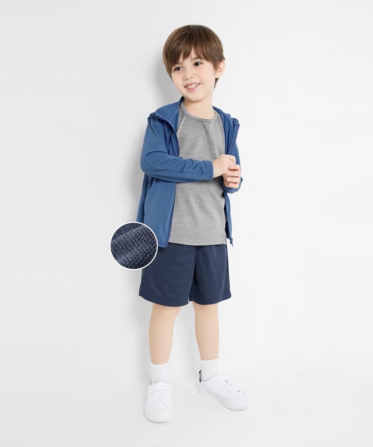 吸排網眼短褲-童