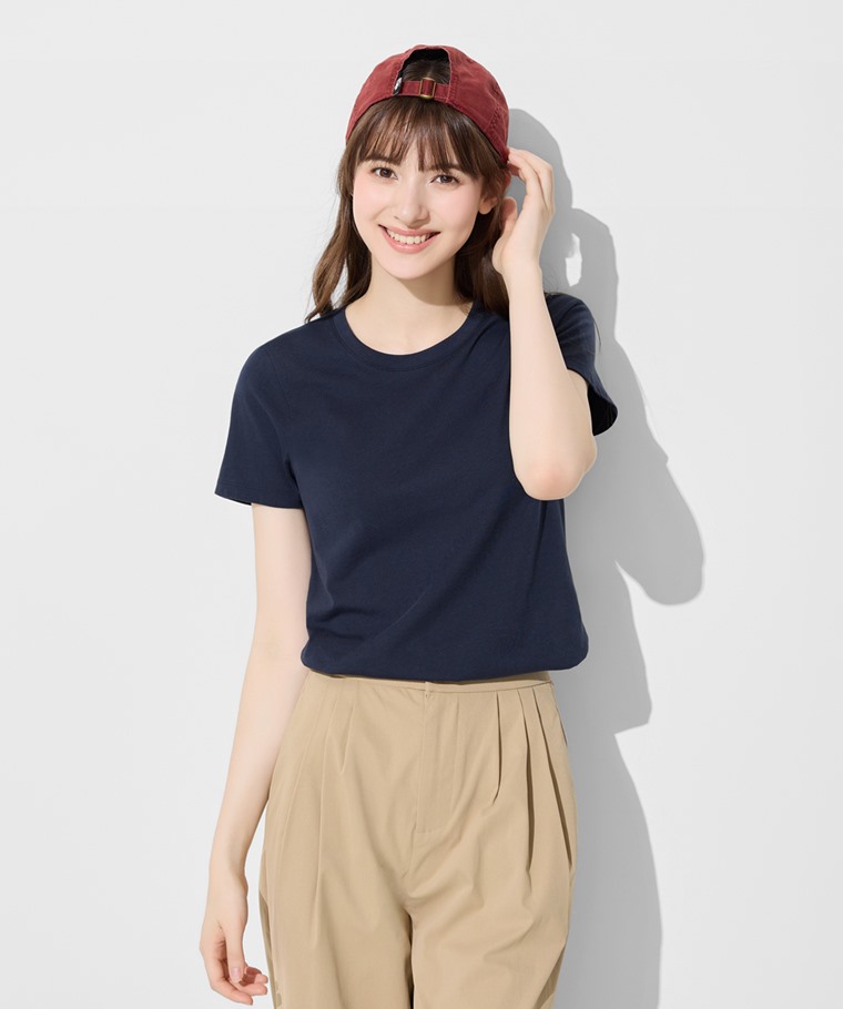 純棉圓領T恤-女