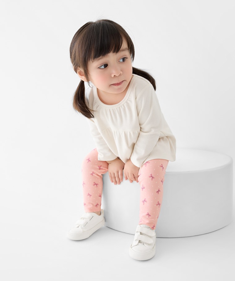 秋冬嬰幼兒新品：Baby · 彈力印花九分內搭褲