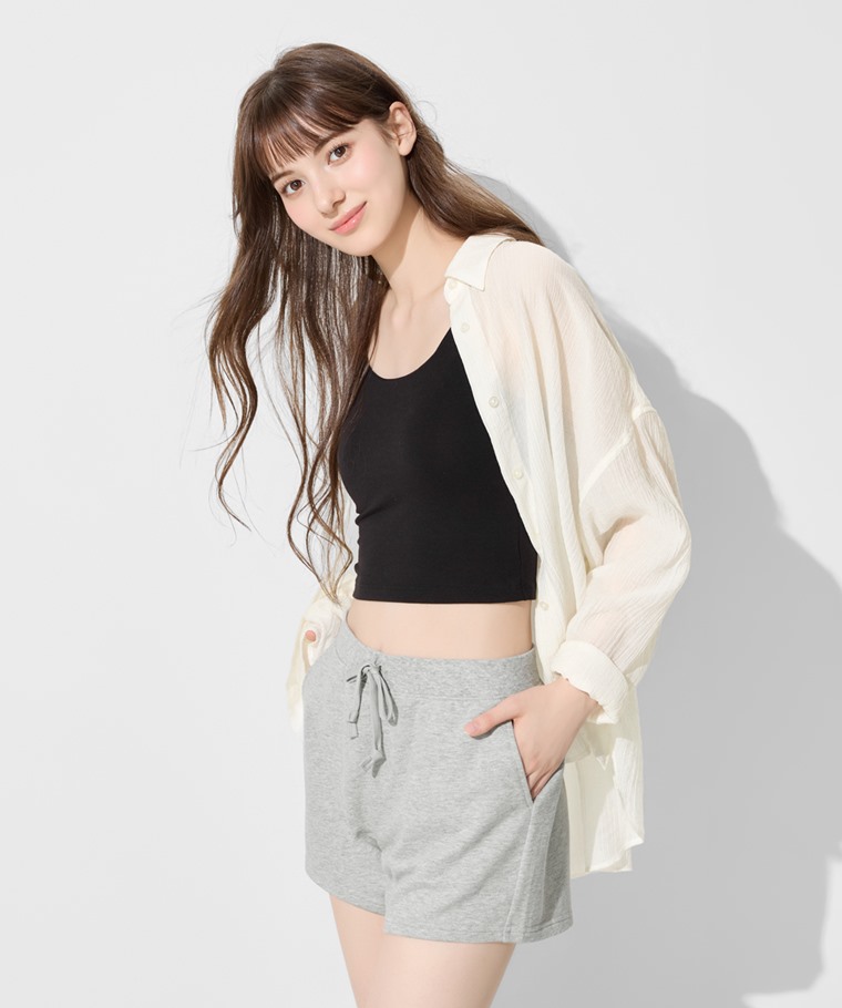 小毛圈口袋短褲-女
