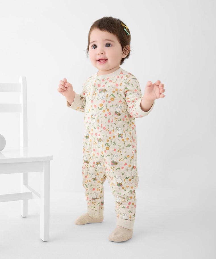 Miffy純棉羅紋印花連身衣-Baby