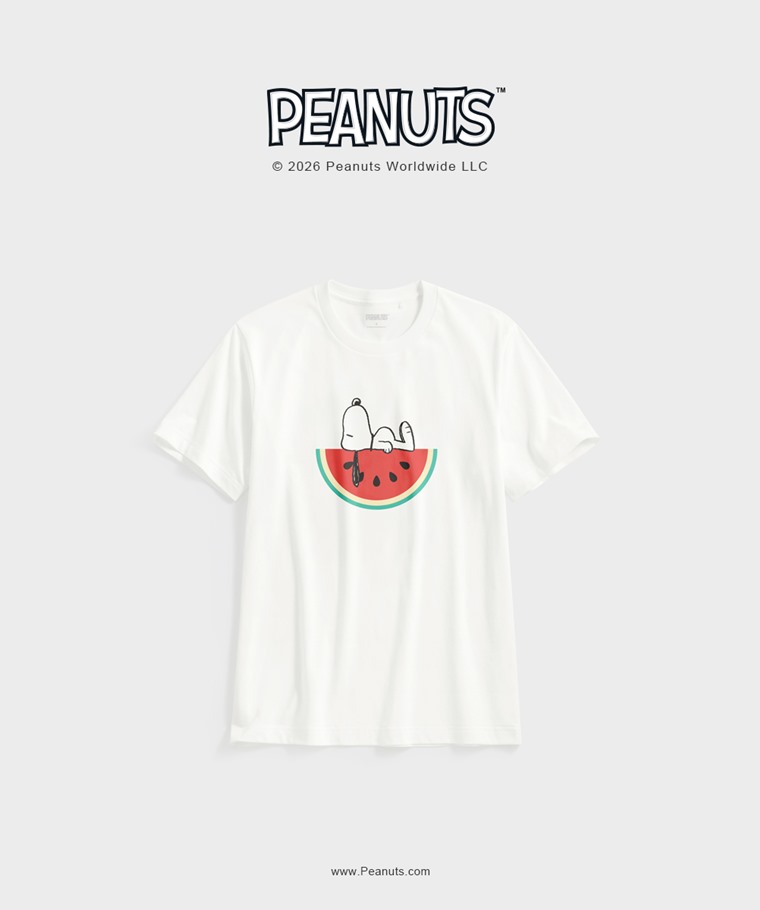 聯名系列T恤-MEN：男 · 史努比系列印花T恤-03