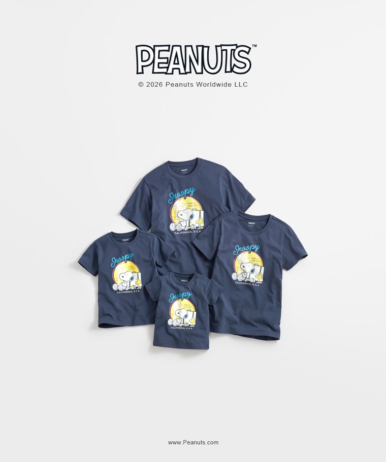 親子/情侶系列：Baby · 史努比系列印花T恤-01,女 · 史努比系列印花T恤-01,男 · 史努比系列印花T恤-01,童 · 史努比系列印花T恤-01
