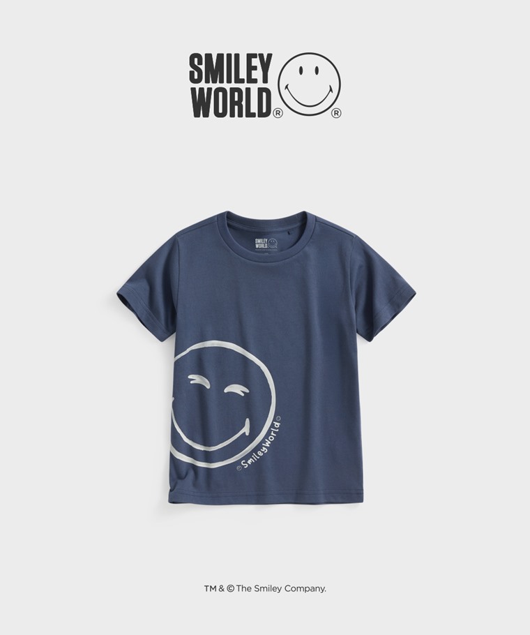 聯名系列T恤-KIDS：童 · SmileyWorld®印花T恤-02