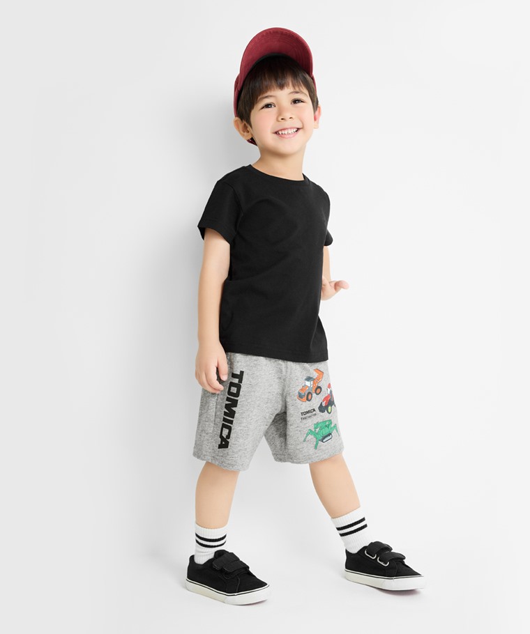 TOMICA竹節棉印花口袋短褲-童