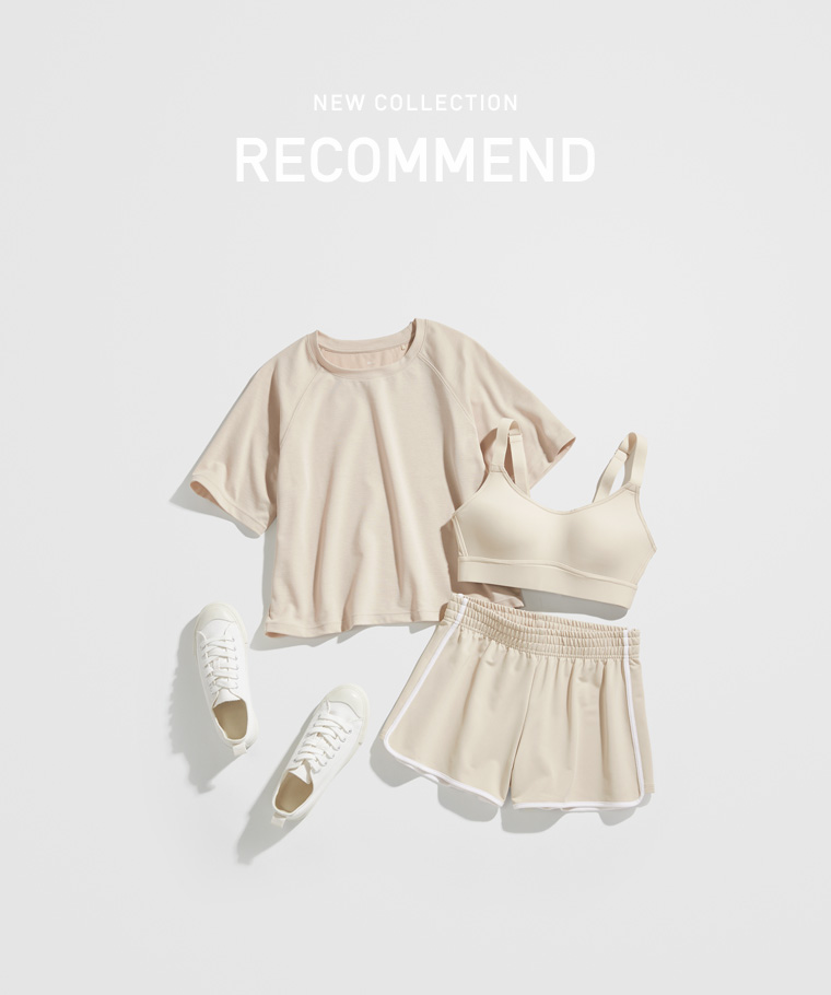 成套穿搭推薦：女 · 吸排拉克蘭短版T恤,女 · 棉質帆布鞋,女 · 運動配色短褲,女 · 高度支撐背扣式Bra背心