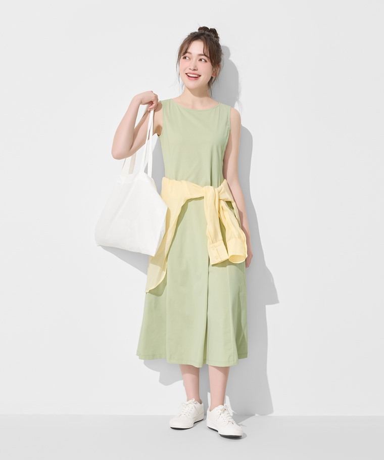 春夏女裝新品：女 · 輕涼彈性長洋裝