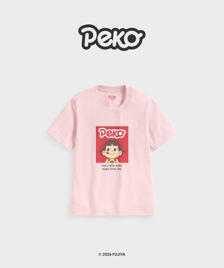 聯名系列T恤-WOMEN：女 · PEKO & POKO厚版印花T恤-07