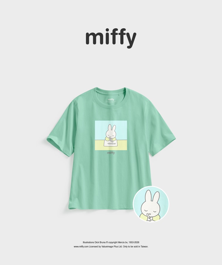 聯名系列T恤-WOMEN：女 · Miffy寬版印花T恤-09