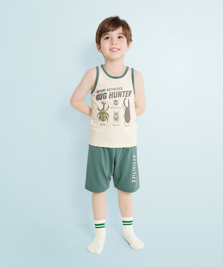 輕涼印花背心家居套裝-童