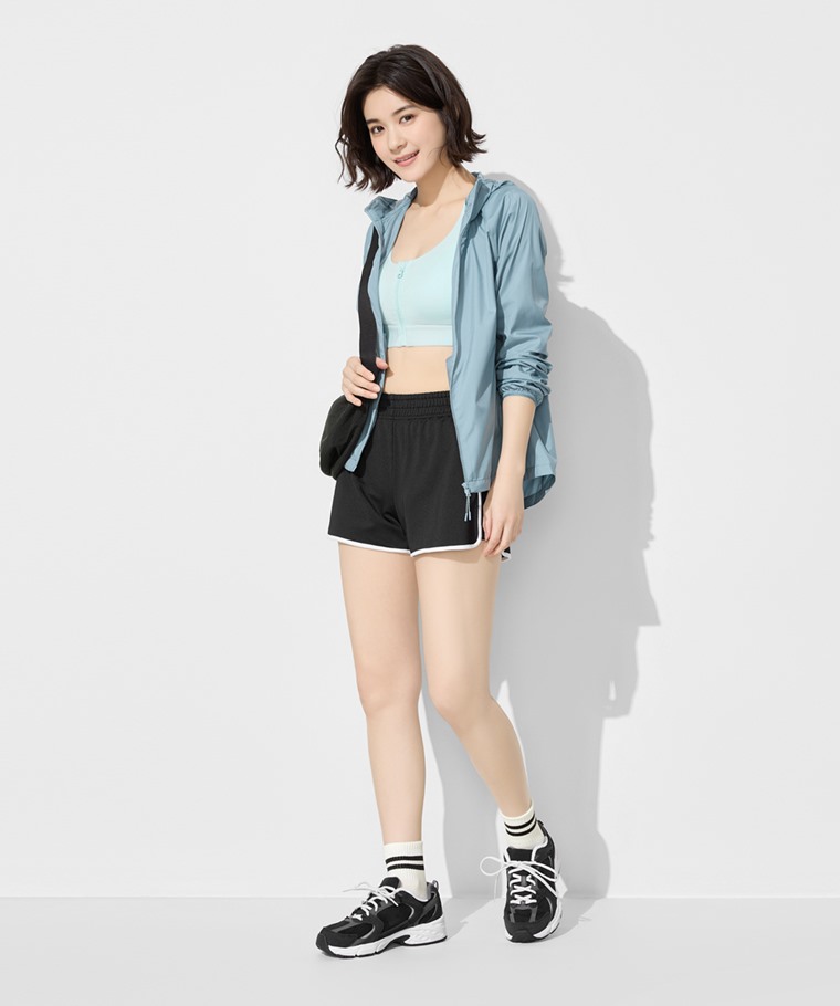 輕度支撐前開式拉鍊Bra背心-女