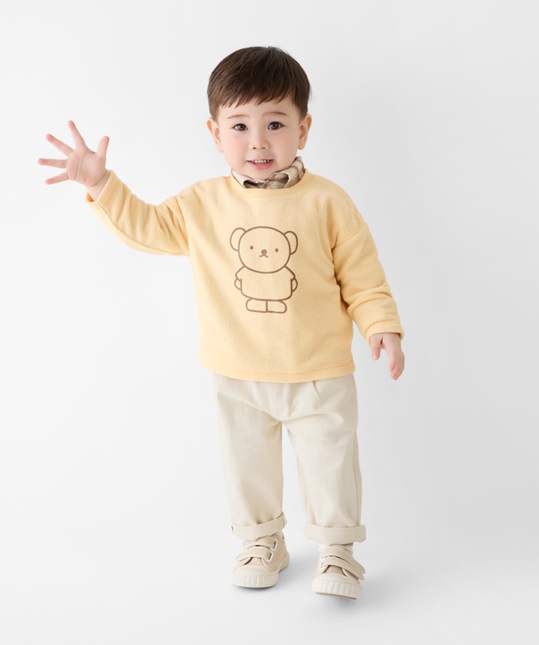 Miffy and Friends Fleece寬版上衣-Baby - 寬版剪裁設計，活動舒適自在。