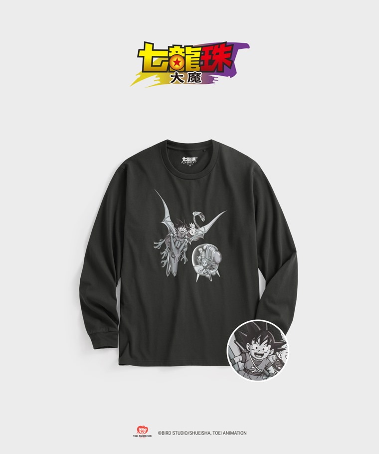 聯名系列T恤-MEN：男 · 七龍珠大魔長袖印花T恤-02