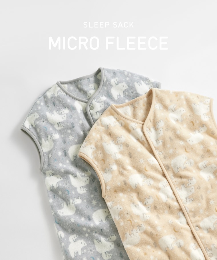 Fleece印花防踢背心-童 - 雙面刷毛Fleece布料，蓬鬆柔軟，輕盈溫暖。
