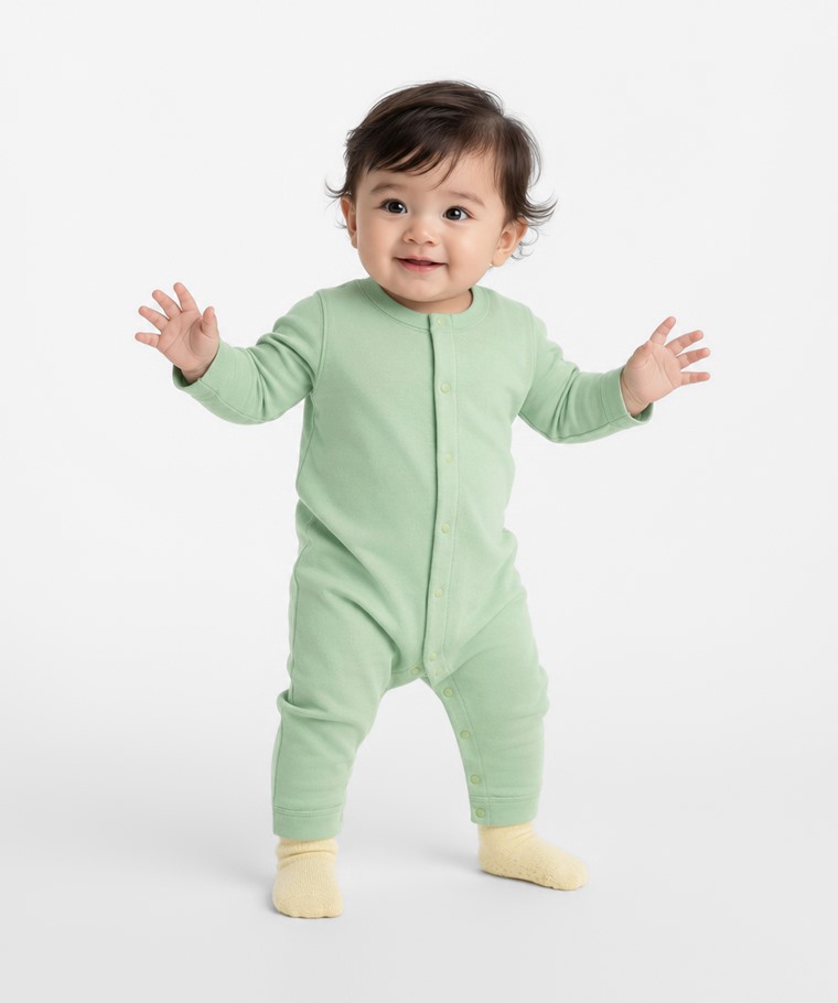 純棉羅紋連身衣-Baby
