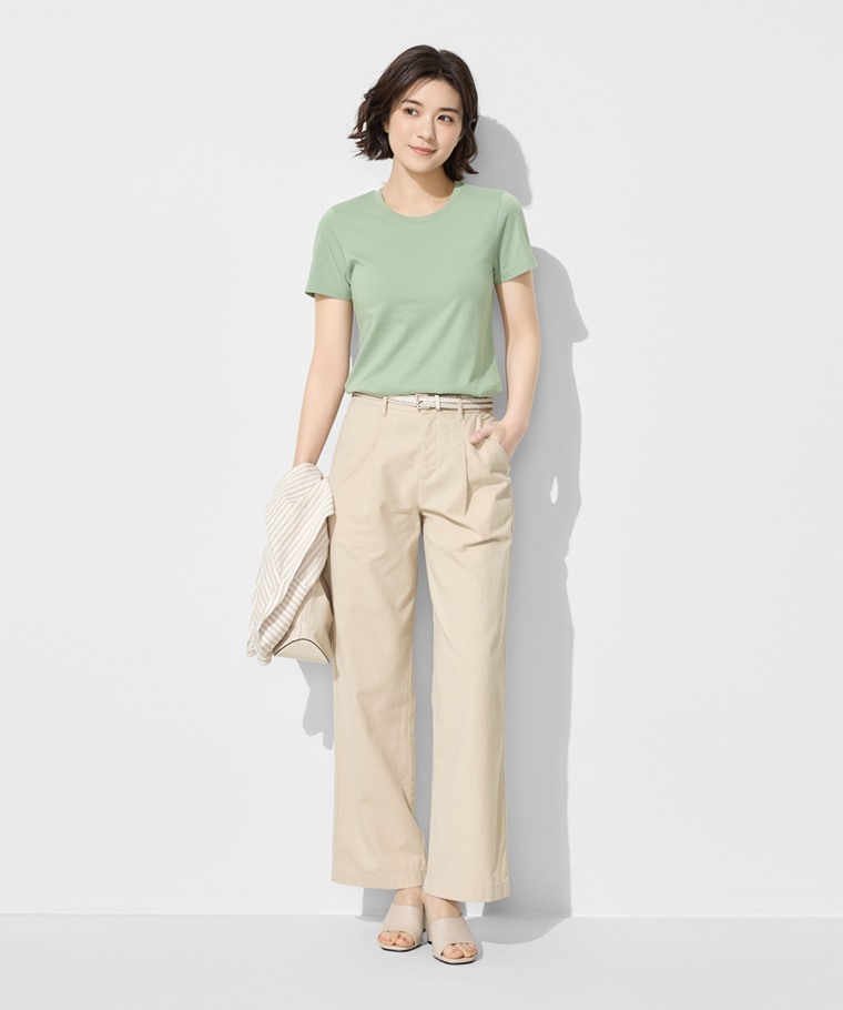 純棉圓領T恤-女