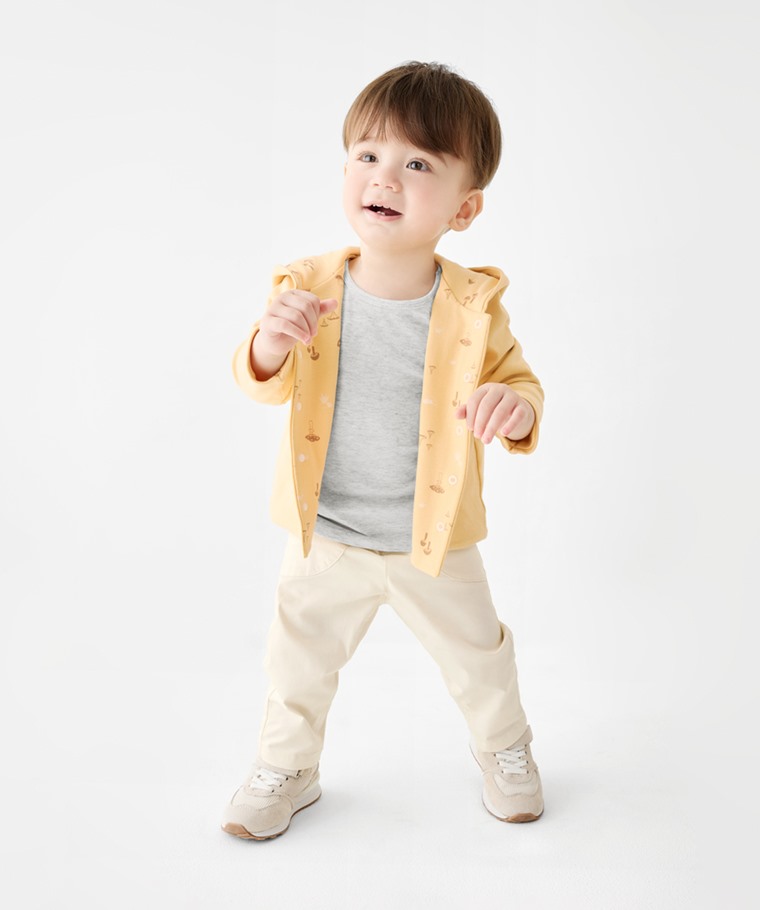 純棉羅紋長袖T恤(2入)-Baby