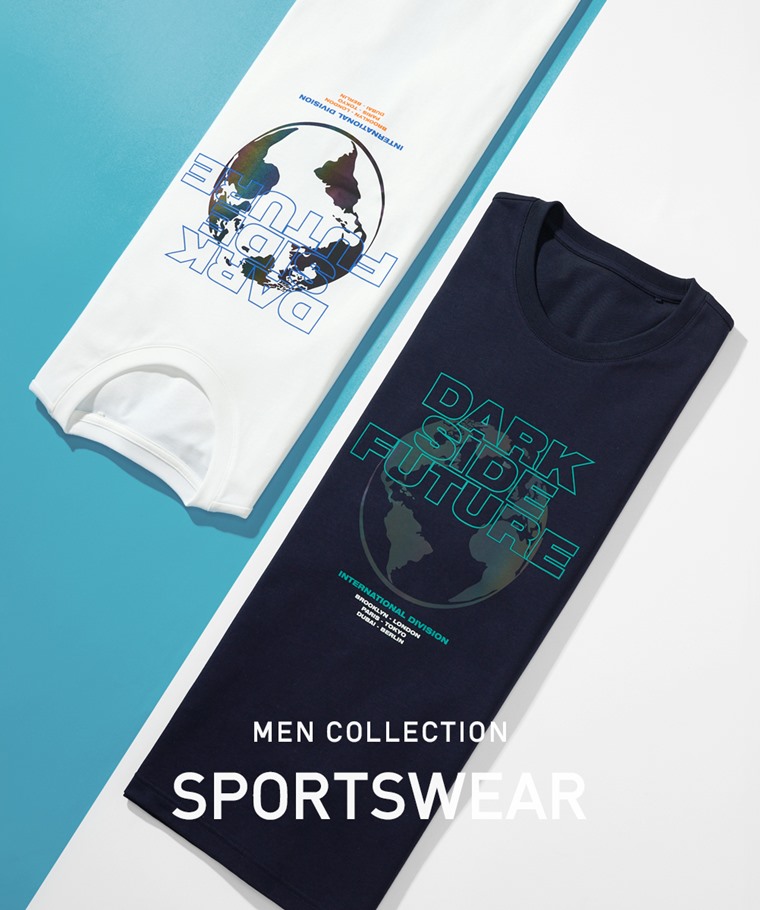 運動精選系列：男 · 運動涼感印花圓領T恤-03